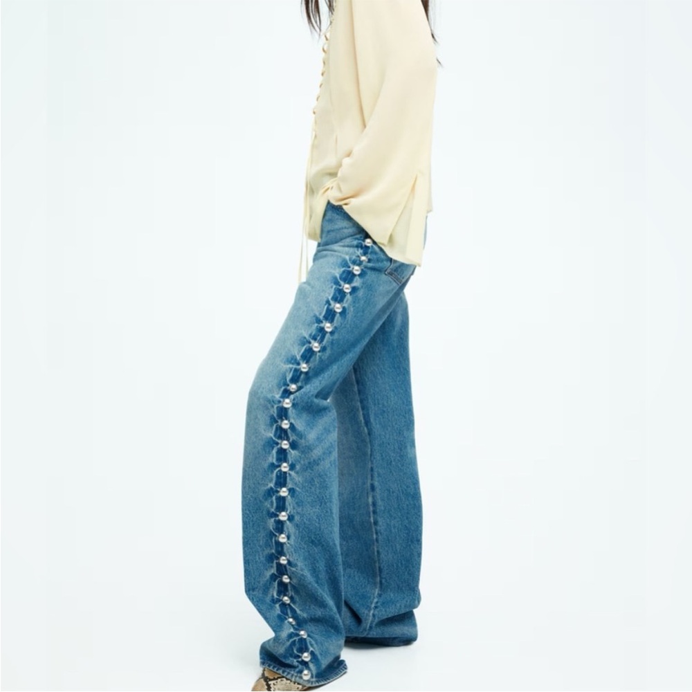 H&M Studded Denim Jeans Studio addition, completely sold out